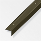 ALFER - Profil schodový vroubkovaný děrovaný hliník elox bronz 1000x25x20mm