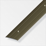ALFER - Profil přechodový plochý děrovaný hliník elox bronz 1000x37x2,5mm