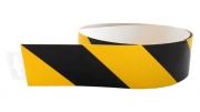 Bezpečnostní pás samolepící protisměr (levý) 980x60mm - žluto/černý