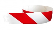 Bezpečnostní pás samolepící protisměr (levý) 980x60mm - červeno/bílý