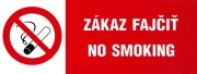 SK - Zákaz fajčiť - No smoking 210x80mm - samolepka