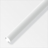 ALFER - Lišta rohová čtvrtkruhová samolepící PVC bílá 1000x14x14mm