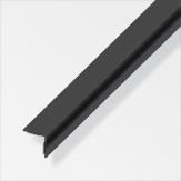 ALFER - Úhelník samolepící PVC černý - lesk 1000x20x20x1,5mm
