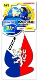 POWER Air - papírový osvěžovač vzduchu IMAGINE FLAGS Czech Vanilla 1+1