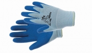 CERVA - CHUNKY rukavice nylon. latex. dlaň modrá - vel. 4