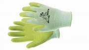CERVA - FUDGE rukavice nylonové latexová dlaň zelená - velikost 4