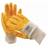 CERVA - HARRIER YELLOW rukavice polomáčený nitril pružný úplet - velikost 10