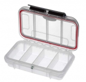 MAX Plastový box, 175x115xH 47mm, IP 67, barva transparentní, 4 přihrádky