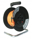 SOLIGHT - prodlužovací přívod 3x1,5mm2 buben 4x zásuvka oranžový kabel - 20m