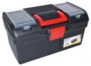 Plastový kufr 394x215x195mm s 1 přihrádkou a 2 zásobníky