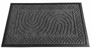 PRECIS - rohožka 45x75cm, PP + guma - obdélník, černá