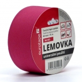 Eurotape - Lemovka textilní lepicí páska 48mm x 10m - bordó