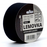 Eurotape - Lemovka textilní lepicí páska 48mm x 10m - černá