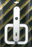 Klika plastová dveřní STANDARD 90 dozická bílá