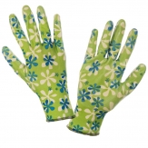 LAHTI PRO - GREEN zahradní rukavice s nitrilovou vrstvou - velikost 7 (blistr)
