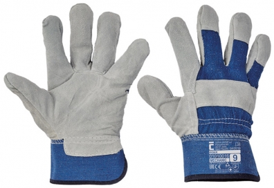 CERVA - EIDER pracovní rukavice hovězí štípenka - velikost 9