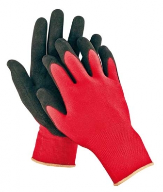 CERVA - FIRECREST rukavice nylonové s hrubší nitrilovou dlaní - velikost 9