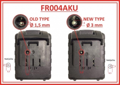 Náhradní nabíječka k FR004 a FR006 - starý typ; alternativní nab. k NG90200