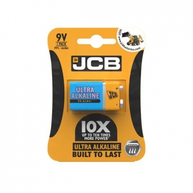 JCB - OXI ULTRA alkalická baterie 6LR61/9V - blistr 1 ks